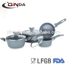 Latest products non-stick ceramic aluminium cookware set